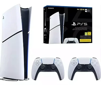 PLAYSTATION 5 SLIM DIGITAL + 2 CONTROLES