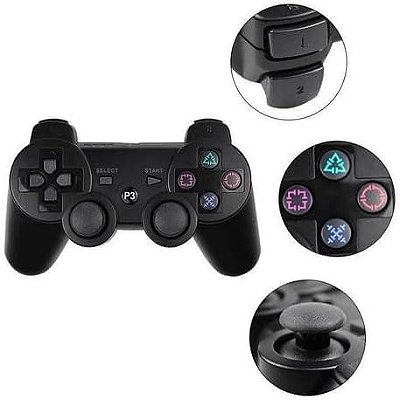 CONTROLE PRETO PS3