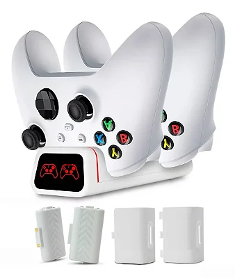 CHARGING DOCK BRANCO (COM DISPLAY)