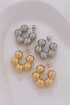 Brinco Argola Esfera