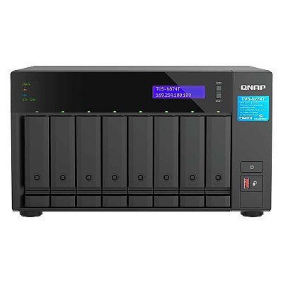 Qnap TVS-h874T - Storage NAS 8 Bay p/ HDD SATA/SSD