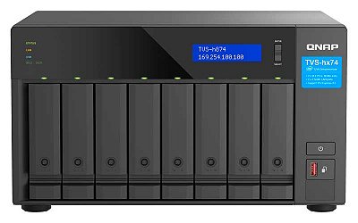 Qnap TVS-h874 - Storage NAS 8 Bay p/ HDD SATA/SSD/NVMe