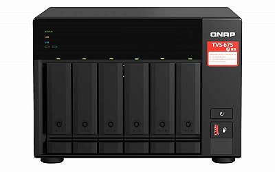 Qnap TVS-675 - Storage NAS 6 Baias p/ HDD SATA Hot Swappable