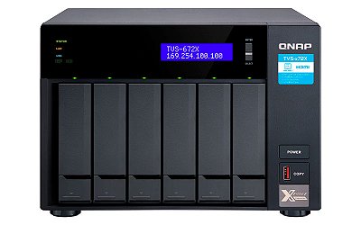 TVS-672X Qnap - Storage NAS 6 baias p/ HDD SATA