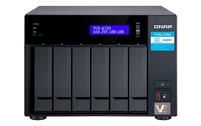 Qnap TVS-672N - Storage NAS 6 Baias p/ HDD SATA