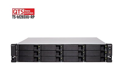 Qnap TS-h1283XU-RP - Storage NAS ZFS 12 Baias p/ HDD SATA