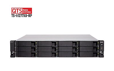 Qnap TS-h1277XU-RP - Storage NAS 12 Baias ZFS p/ HDD SATA
