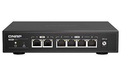 QSW-2104-2T-A Qnap - Switch de 6x portas RJ45