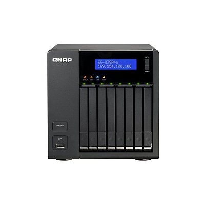 NAS/STORAGE QNAP PARA 8 HDS DE 2.5 SERIE SS-839 PRO
