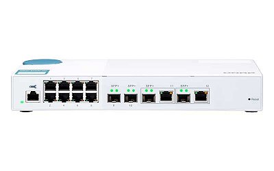 Qnap QSW-M408-2C - Switch gerenciável 10GbE com 12 portas