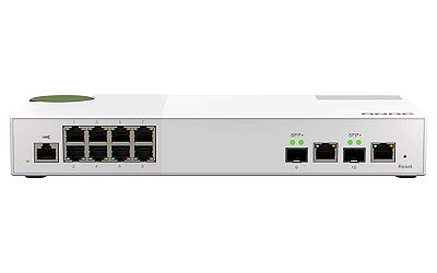 QSW-M2108-2C Qnap - Switch Gerenciável de 10x portas SFP+/RJ45