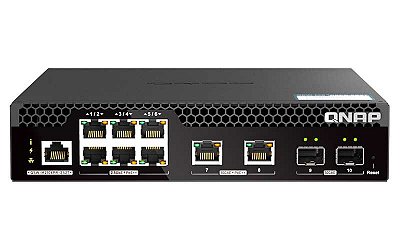 QSW-M2106PR-2S2T Qnap - Switch Gerenciável de 10x portas SFP+/RJ-45