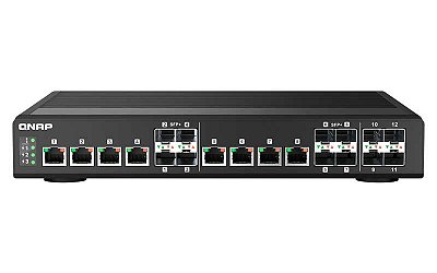 QSW-IM1200-8C Qnap - Switch Gerenciável de 12x portas SFP+/RJ45