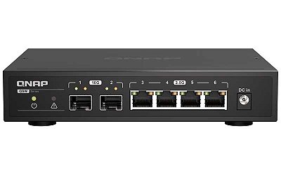 QSW-2104-2S-A Qnap - Switch de 6x portas SFP+ RJ45