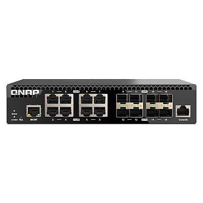 Qnap QSW-M3216R-8S8T - Switch Gerenciável com 16 Portas