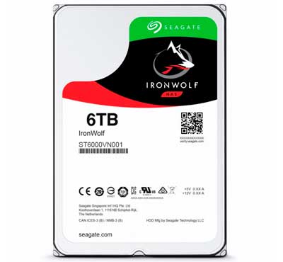 ST6000VN001 Seagate - HD 6TB 5400 rpm IronWolf SATA
