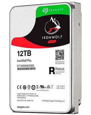 ST12000NE0008 Seagate - HD Interno SATA 12TB 7200 rpm IronWolf Pro