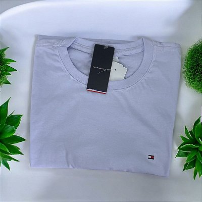 Camiseta Basica Masculina Tommy Hilfiger Branca
