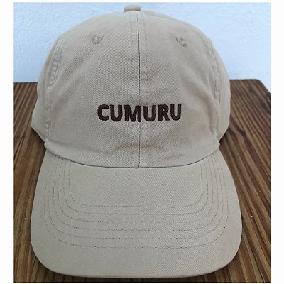 Boné Dad Hat Cumuru Bege Bordado