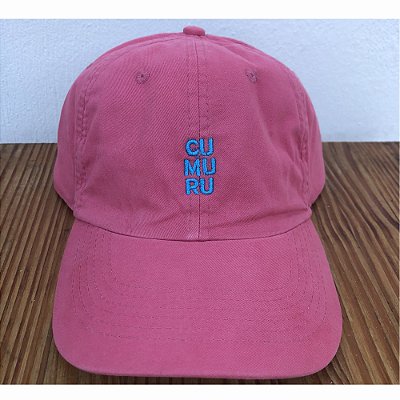 Boné Dad Hat CU MU RU Rosa Bordado