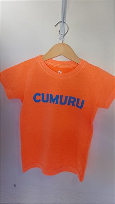 Camisa Infantil Estonada Cumuru Laranja
