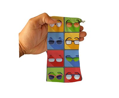 Saquinho Case  Estampado para óculos