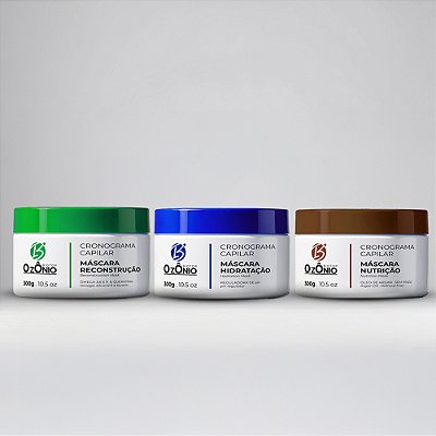 Kit Biotop Ozonio Cronograma Capilar - 3 Passos