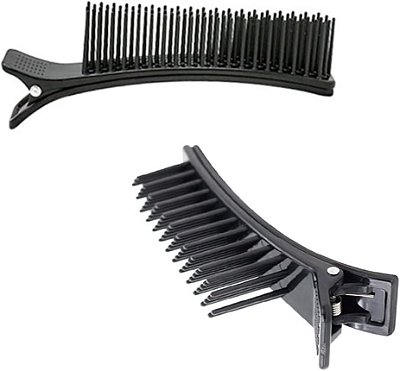 Kit com 2 Clips Divisor de Mechas - Preto