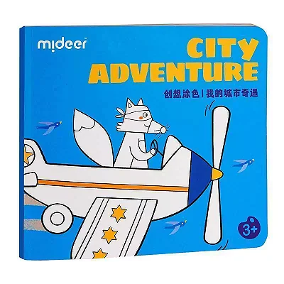 Meu Primeiro Livro de Colorir - Aventura na Cidade | Mideer