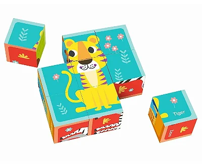 Blocos Animais 6 em 1 | Tooky Toy | TL690
