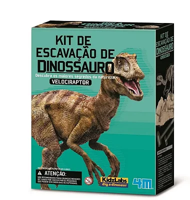 Kit de Escavação Dinossauro Velociraptor | KidzLabs