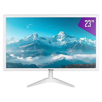 MONITOR SKUL 23" OFFICE LED 5MS 75HZ COM ENTRADA HDMI+VGA BRANCO - SM235MSYW