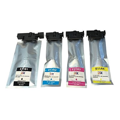 Kit Bolsa de Tinta Compatível Epson E11B1XXL BK e E11AXL Color | E11 | Pigmentada | 5310 | 5390 | 5810 | 5890 | 5310 | Starink