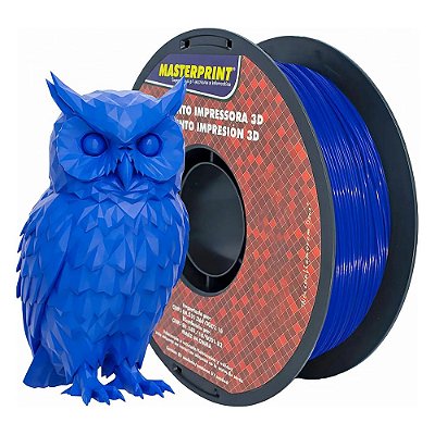 Filamento para Impressoras 3D | PETG | 1.75mm | 1kg | Azul | Masterprint