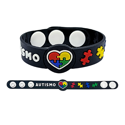 Pulseira Autismo Preta