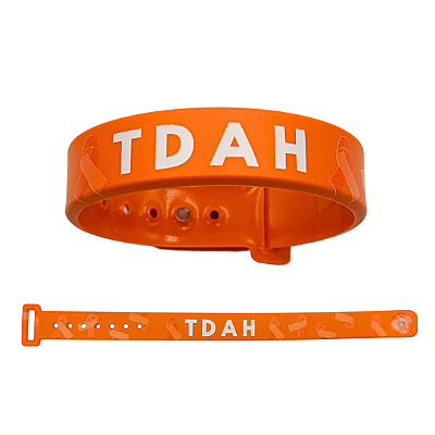 Pulseira de Identificação TDAH Infantil Ajustável Silicone