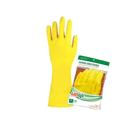 LUVA DE LATEX PARA LIMPEZA MB LIFE CA 44541