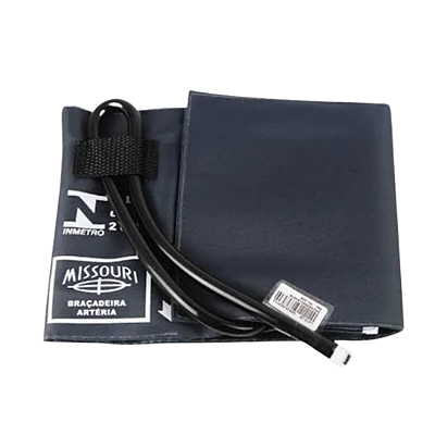 BRAÇADEIRA PARA PNI ADULTO EM NYLON COM FECHO EM VELCRO E MANGUITO PVC 01 VIA - MISSOURI