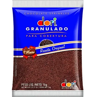 Granulado Chocolate Macio - 1kg Dori