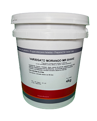 Variegato de Morango Leagel 4kg – Recheio e Mescla Profissional para Sorvetes e Açaí