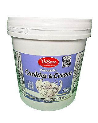 Variegato Cookies Vabene 4kg – Recheio e Mescla com Pedaços Crocantes para Sorvetes