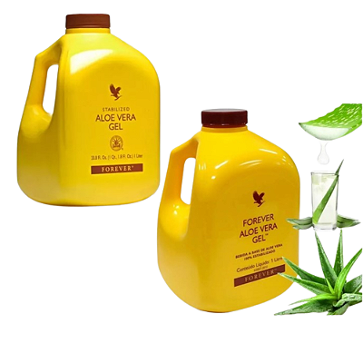 2 Sucos de Aloe Vera em Gel 1 Lt