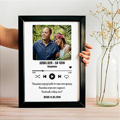 Quadro Decorativo Dia dos Namorados - Música