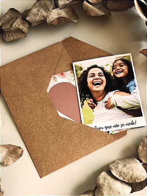 Cartão do Dia das Mães - Foto/Mensagem