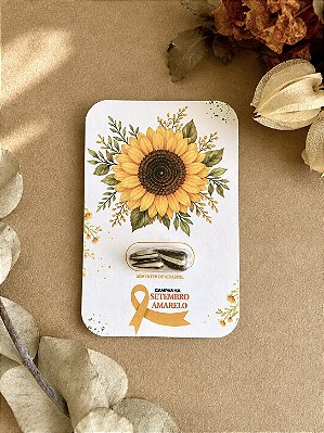 Card Retangular e Eco Cápsula com Sementes | Setembro Amarelo