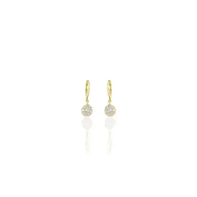 Brinco Argola Click com Ponto de Luz 8mm
