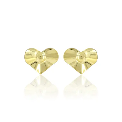 Brinco Coração 19,5mm Dourado