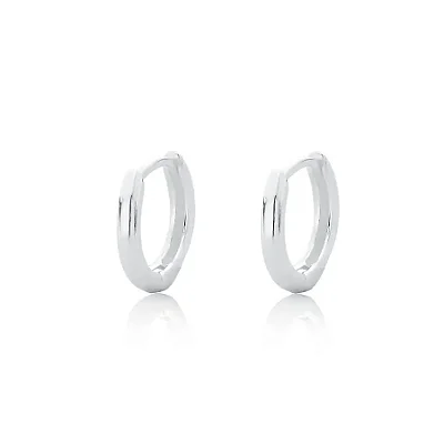 Brinco Argola Lisa 12mm em Prata 925