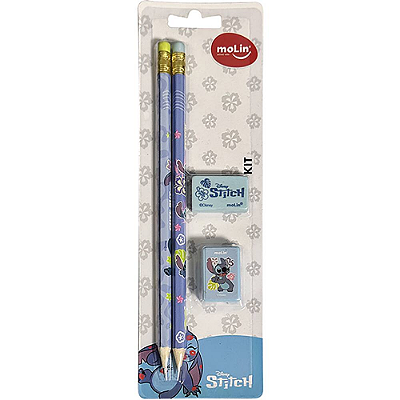 Kit Escolar Basic 4 Itens Stitch