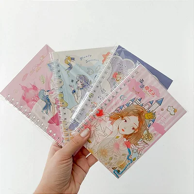 COMBO Caderninho de Adesivos Anime + Chaveiro DIY • A6
